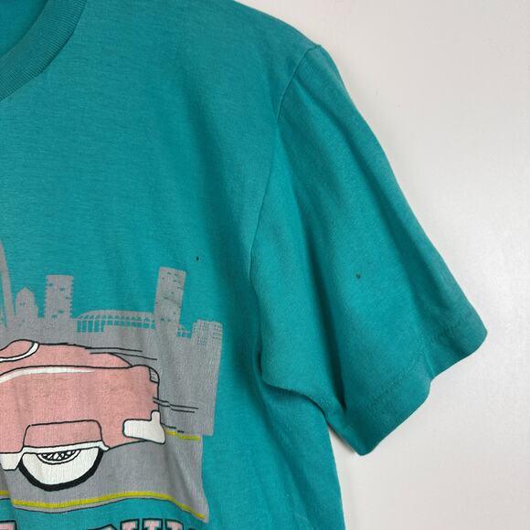 90’s Vintage Artex Peanuts Snoopy Cruisin St Louis Single Stitch TShirt - M - Picture 3 of 9